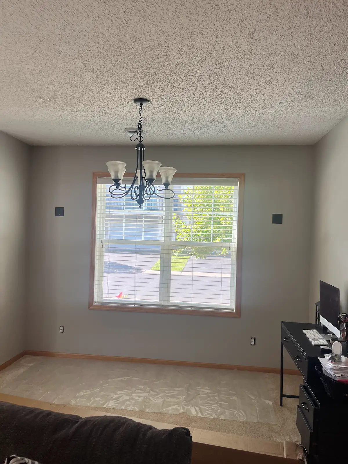 Wall before installation