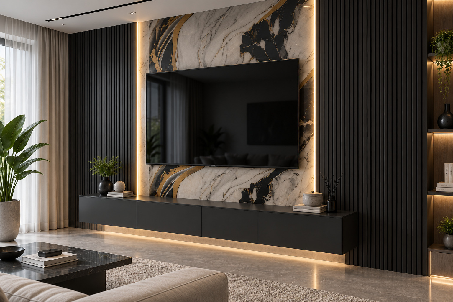 P64 WPC wall panel installed in a finished Minnesota interior