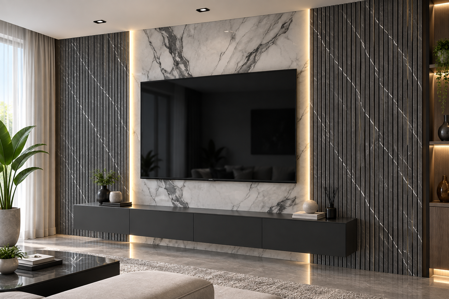P92 WPC wall panel installed in a finished Minnesota interior